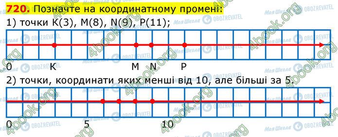 ГДЗ Математика 5 клас сторінка 720