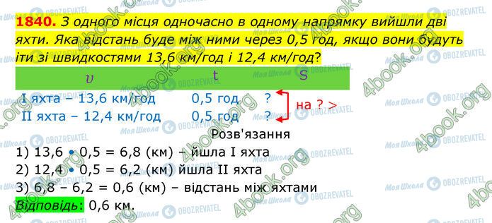 ГДЗ Математика 5 класс страница 1840