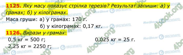 ГДЗ Математика 5 клас сторінка 1125-1126