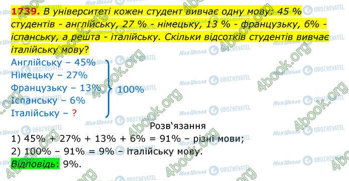 ГДЗ Математика 5 клас сторінка 1739