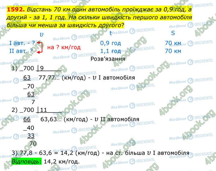 ГДЗ Математика 5 класс страница 1592