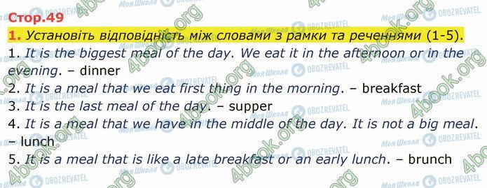 ГДЗ Английский язык 5 класс страница Стр.49 (1)