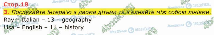 ГДЗ Англійська мова 5 клас сторінка Стр.18