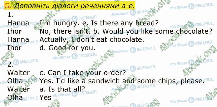 ГДЗ Англійська мова 5 клас сторінка Стр.72 (G)