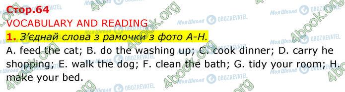 ГДЗ Англійська мова 5 клас сторінка Стр.64 (1)