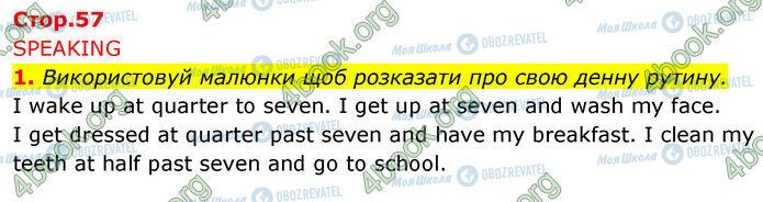 ГДЗ Англійська мова 5 клас сторінка Стр.57 (1)