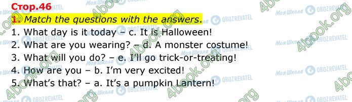 ГДЗ Англійська мова 5 клас сторінка Стр.46 (1)