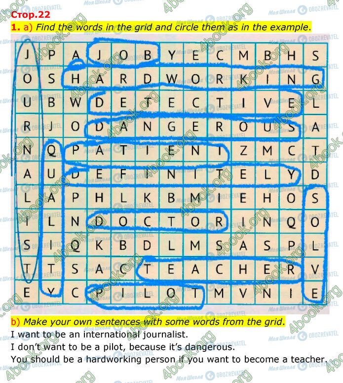 ГДЗ Англійська мова 5 клас сторінка Стр.22 (1)