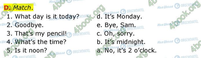 ГДЗ Англійська мова 5 клас сторінка Стр.12 (d)
