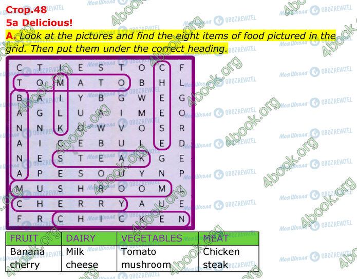 ГДЗ Английский язык 5 класс страница Стр.48 (a)