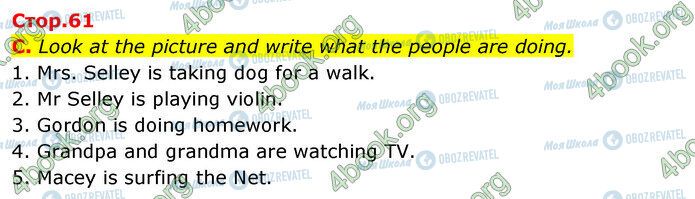 ГДЗ Англійська мова 5 клас сторінка Стр.61 (c)
