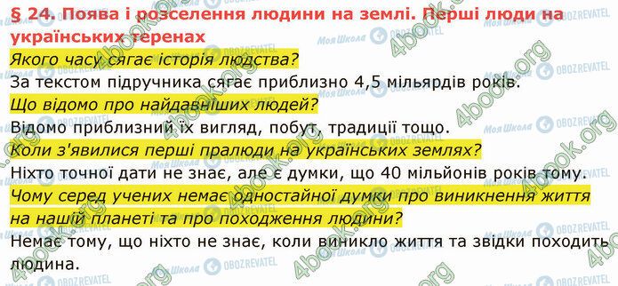 ГДЗ Історія України 5 клас сторінка §24