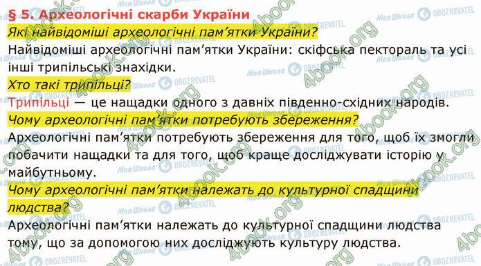 ГДЗ История Украины 5 класс страница §5 (1)