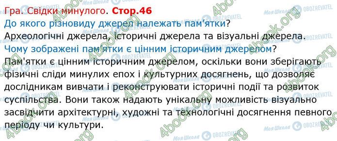 ГДЗ Історія України 5 клас сторінка Стр.46 (1)