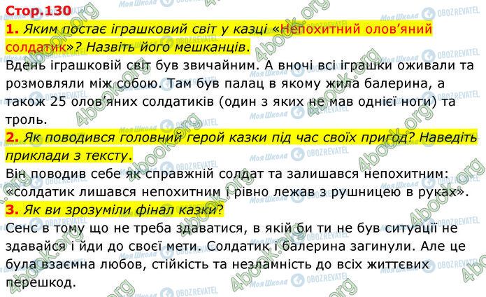 ГДЗ Зарубіжна література 5 клас сторінка Стр.130 (1)