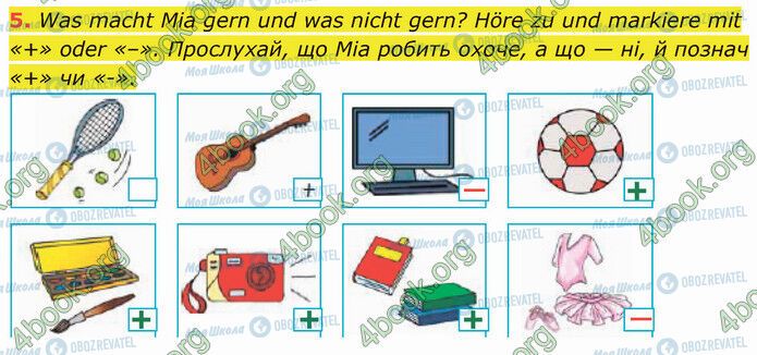 ГДЗ Німецька мова 5 клас сторінка Стр.110 (5)