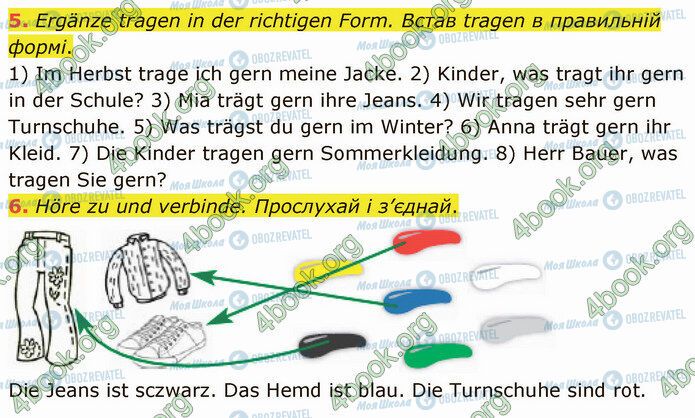 ГДЗ Німецька мова 5 клас сторінка Стр.95 (5-6)
