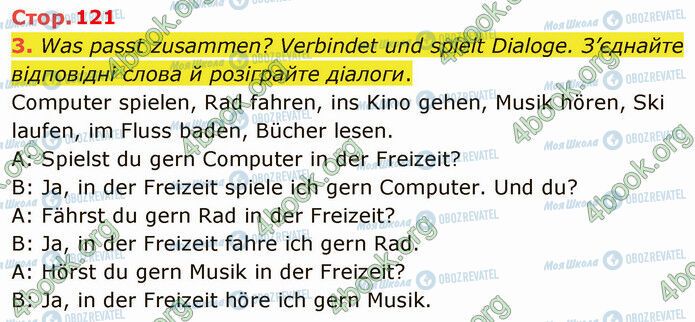ГДЗ Немецкий язык 5 класс страница Стр.121 (3)