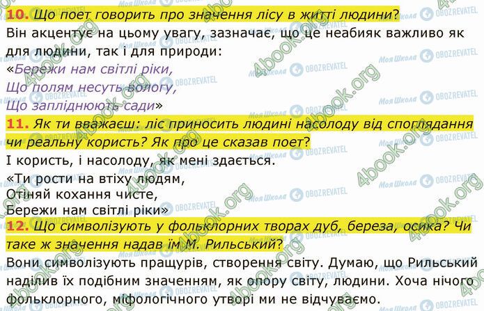 ГДЗ Українська література 5 клас сторінка Стр.198 (10-12)