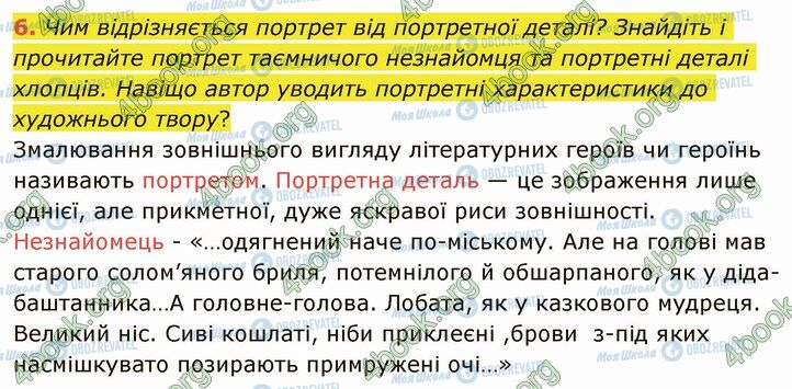 ГДЗ Українська література 5 клас сторінка Стр.260 (6)