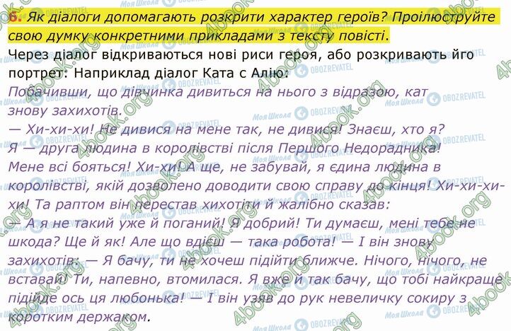 ГДЗ Українська література 5 клас сторінка Стр.246 (6)