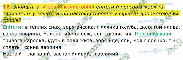 ГДЗ Українська література 5 клас сторінка Стр.142 (12)