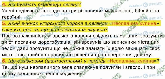 ГДЗ Українська література 5 клас сторінка Стр.16 (4-6)