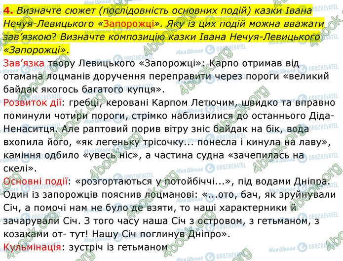 ГДЗ Українська література 5 клас сторінка Стр.134 (4)