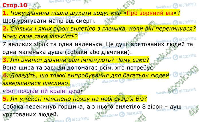 ГДЗ Українська література 5 клас сторінка Стр.10 (1-5)