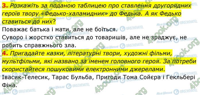 ГДЗ Українська література 5 клас сторінка Стр.159 (3-4)