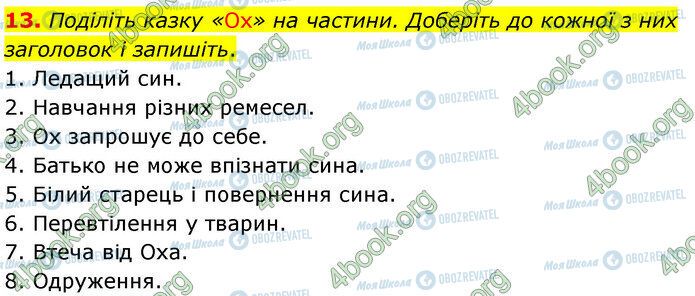 ГДЗ Українська література 5 клас сторінка Стр.55 (13)