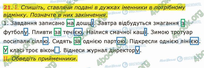 ГДЗ Українська мова 5 клас сторінка 21