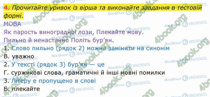 ГДЗ Укр мова 5 класс страница §2 (4)