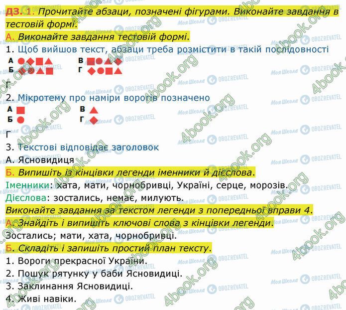 ГДЗ Укр мова 5 класс страница §4 ДЗ