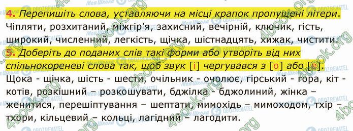 ГДЗ Укр мова 5 класс страница §48 (4-5)