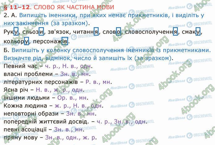 ГДЗ Українська мова 5 клас сторінка §11 (2)