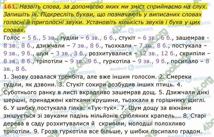 ГДЗ Укр мова 5 класс страница 161