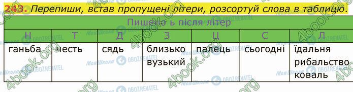ГДЗ Укр мова 5 класс страница 243