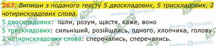 ГДЗ Українська мова 5 клас сторінка 267