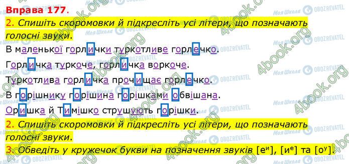 ГДЗ Українська мова 5 клас сторінка 177