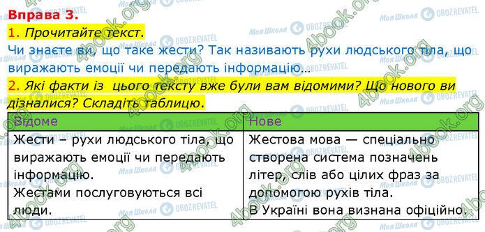 ГДЗ Українська мова 5 клас сторінка 3