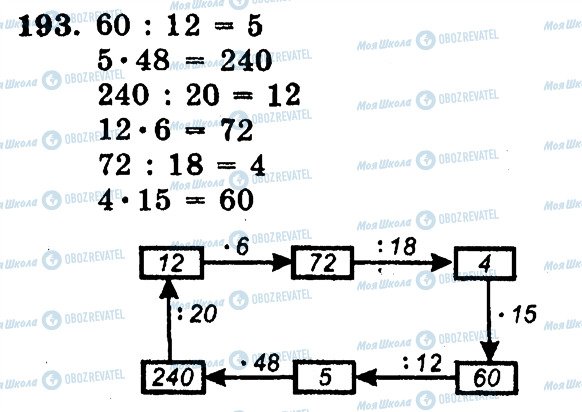 ГДЗ Математика 5 класс страница 193