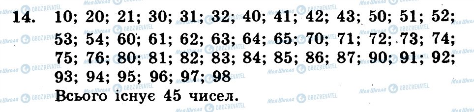 ГДЗ Математика 5 клас сторінка 14