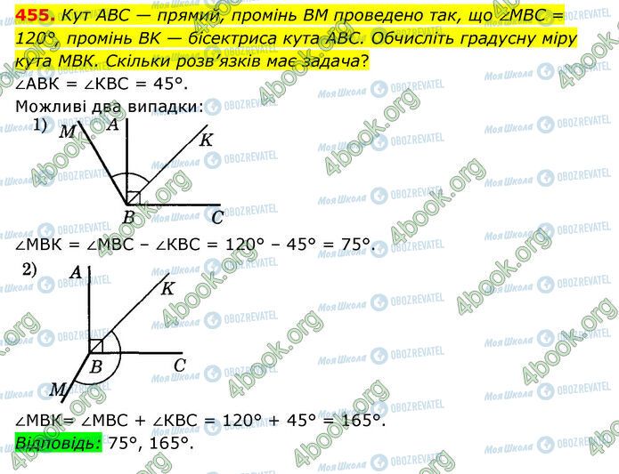 ГДЗ Математика 6 клас сторінка 455