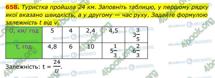 ГДЗ Математика 6 класс страница 658