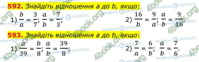 ГДЗ Математика 6 клас сторінка 592-593