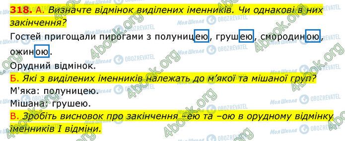 ГДЗ Українська мова 6 клас сторінка 318