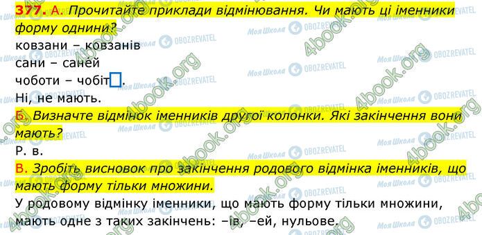 ГДЗ Українська мова 6 клас сторінка 377