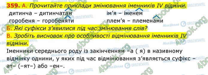 ГДЗ Українська мова 6 клас сторінка 359