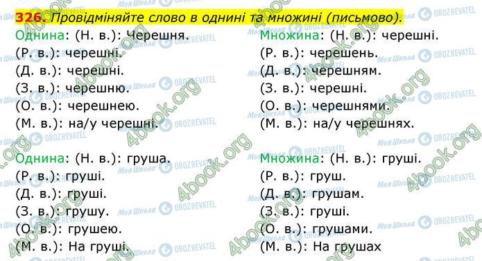 ГДЗ Укр мова 6 класс страница 326